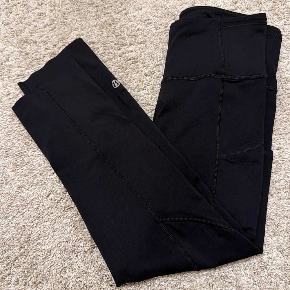 Lululemon Fast & Free Cropped Leggings | Black | Size 4